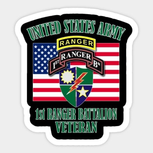 1st Ranger Battalion- Veteran Sticker